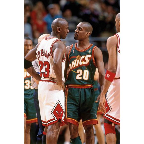 NEW Seattle Sonics 1996 Drew Pearson snapback Needle black NBA Supersonics vtg - Picture 8 of 9